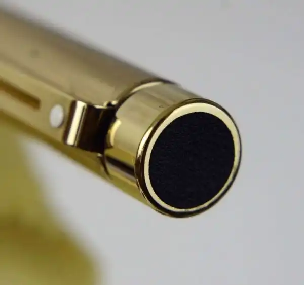 sheaffer targa fountain pen and  ballpoint pen set gold rolled body with 23K gold plated F nib - Unused - Image 8