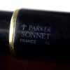 parker sonnet black lacquer fountain pen with 18K 750 solid gold M nib - Image 8