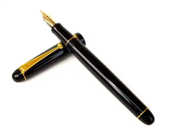 Buy online Pilot custom 74 black barrel fountain pen 14K solid