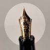 Pilot Custom 74 black barrel fountain pen -  14K 585 solid gold F nib  - Mint - Image 11