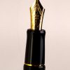 Pilot Custom 74 black barrel fountain pen -  14K 585 solid gold F nib  - Mint - Image 9