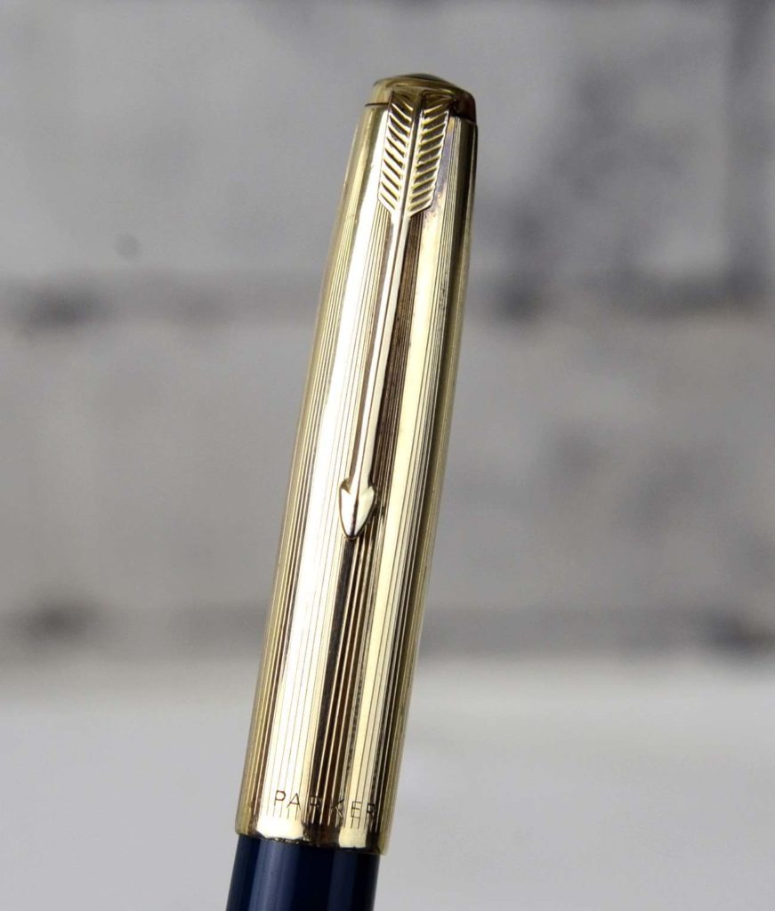Buy Vintage parker 51 set of fountain pen and ballpoint 14K gold M nib