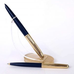 vintage-parker-51-fountain-pen-and-ballpoint-pen-14K-solid-gold-Medium-nib-USA