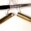 Vintage parker 75 sterling silver vermeil gold barrel fountain pen 14Karat Gold M nib - clean used - Image 4