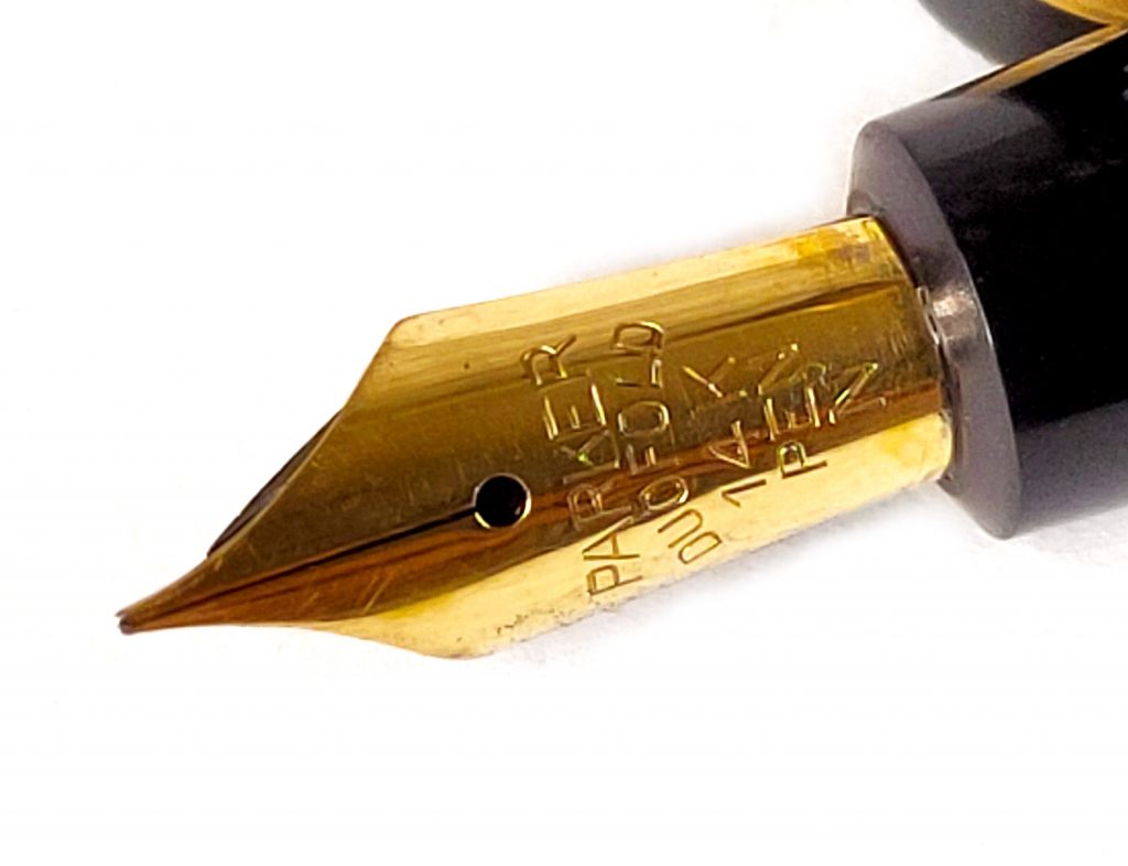 Buy Vintage parker duofold UK fountain pen with 14K sold gold F nib online