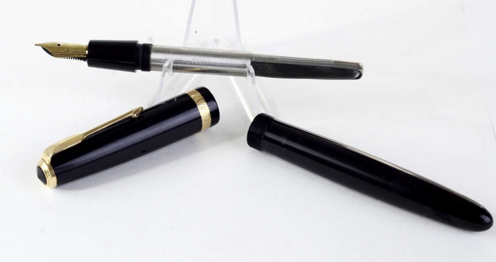 Buy Vintage parker duofold UK fountain pen with 14K sold gold F nib online