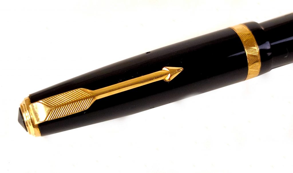 Buy Vintage parker duofold UK fountain pen with 14K sold gold F nib online