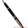 Waterman Expert black barrel fountain pen - gold plated EF dualtone nib - Image 2