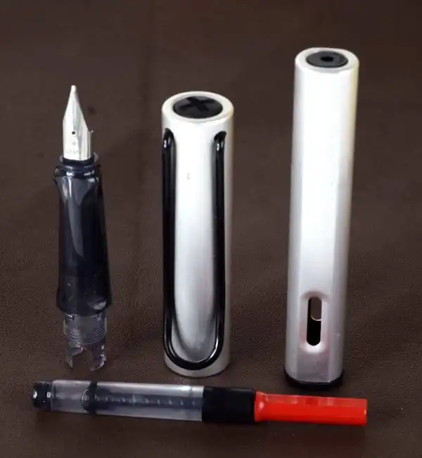 Lamy Alstar silver barrel fountain pen With Steel M nib -  Brand new - Image 4