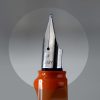 Lamy Safari Orange barrel fountain pen With Steel M nib -  uninked - Image 3