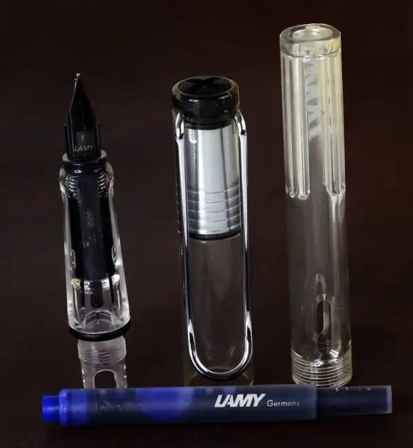 Lamy Safari vista transparent  fountain pen With Steel F nib - Image 3