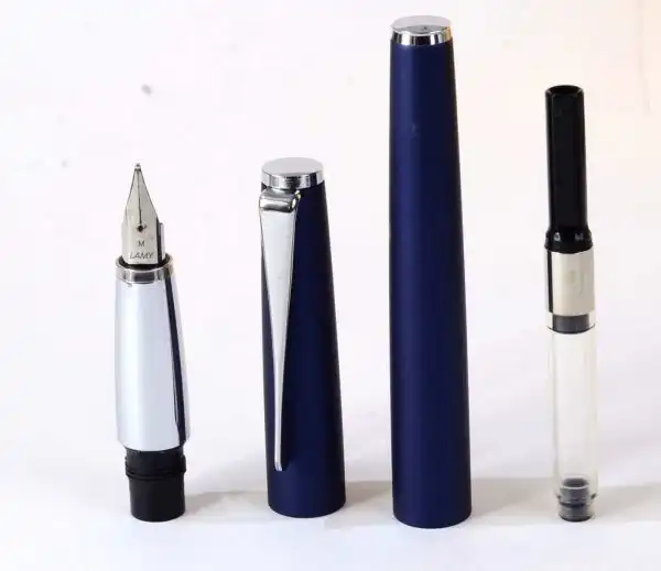 Lamy Studio imperial blue barrel fountain pen With Steel M nib -  Brand new - Image 3