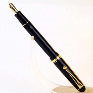 pilot-custom-74-black-barrel-fountain-pen-14K-solid-gold-EF-nib-Japan