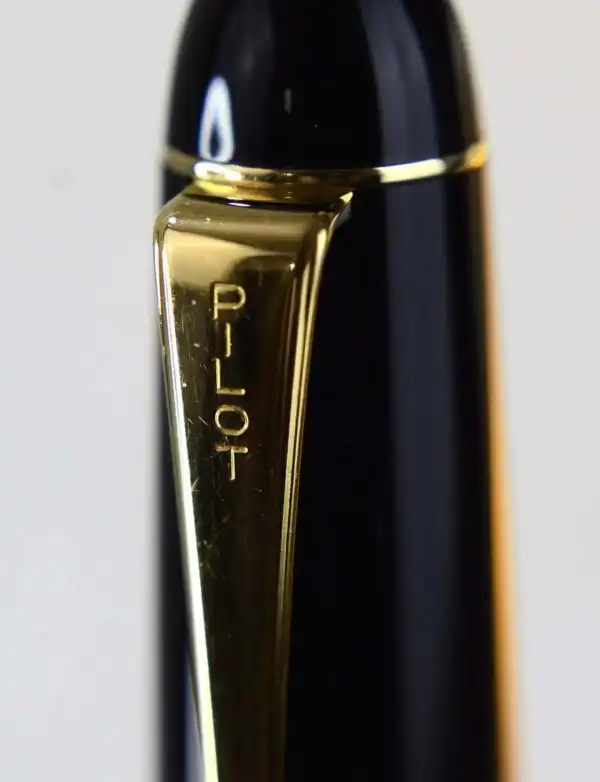 Vintage Pilot Custom 74 black barrel fountain pen -  14K solid gold Extra Fine nib - Image 9