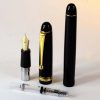 Pilot Custom 74 black barrel fountain pen -  14K 585 solid gold F nib  - Preowned - Image 9