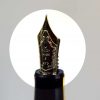 Pilot Custom 74 black barrel fountain pen -  14K 585 solid gold F nib  - Preowned - Image 8