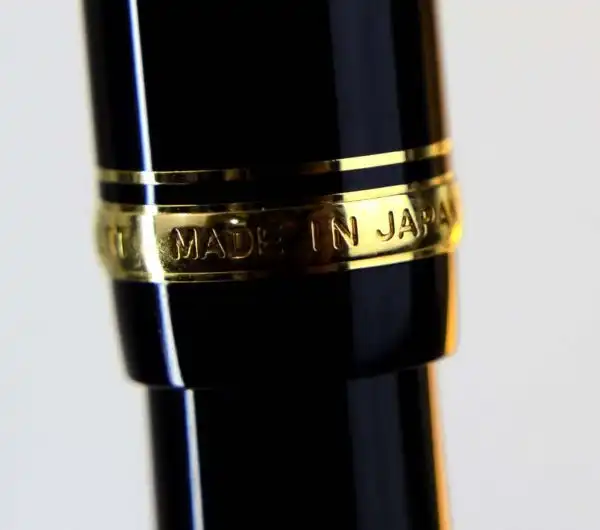 Vintage Pilot Custom 74 black barrel fountain pen -  14K solid gold Extra Fine nib - Image 4