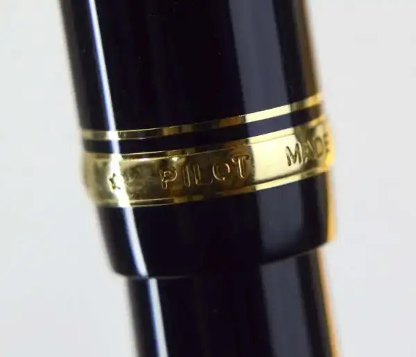 Vintage Pilot Custom 74 black barrel fountain pen -  14K solid gold Extra Fine nib - Image 5