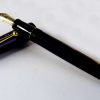 Pilot Custom 74 black barrel fountain pen -  14K 585 solid gold F nib  - Preowned - Image 3