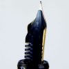 Pilot Custom 74 black barrel fountain pen -  14K 585 solid gold F nib  - Preowned - Image 11