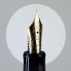 Pilot Custom 74 black barrel fountain pen -  14K 585 solid gold F nib  - Preowned - Image 9