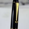 Pilot Custom 74 black barrel fountain pen -  14K 585 solid gold F nib  - Preowned - Image 8