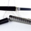 pilot Elite silver crossatch  pocket fountain pen with 18K solid gold F nib - Image 3