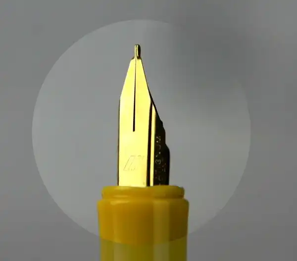 vintage platignum school cartridge fountain pen with 23K gold plated F Nib - Image 4