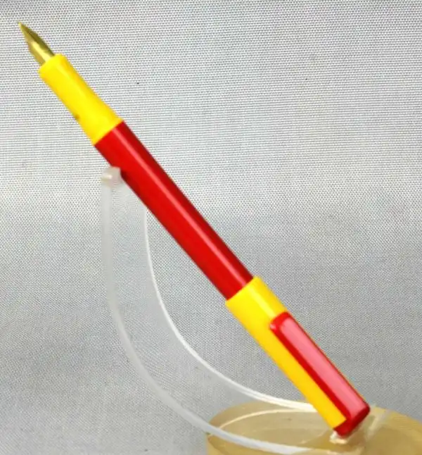 vintage platignum school cartridge fountain pen with 23K gold plated F Nib - Image 2