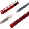 Platinum Prefounte crimson red fountain pen with M nib - Brand new - Image 4