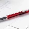 Platinum Prefounte crimson red fountain pen with M nib - Brand new - Image 3