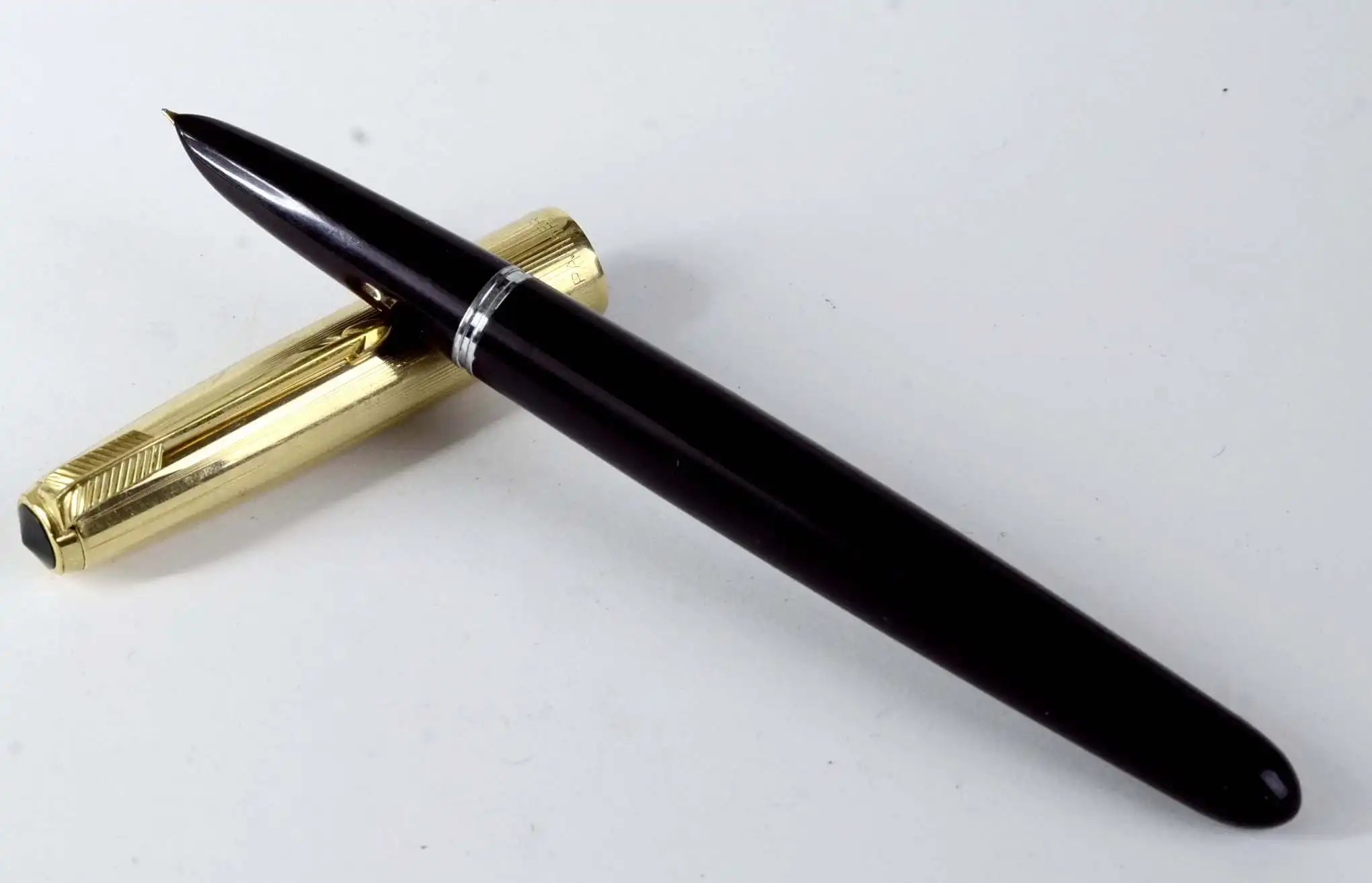 Vintage parker 51 aerometric fountain pen with 14 Karat solid gold M nib - Image 8