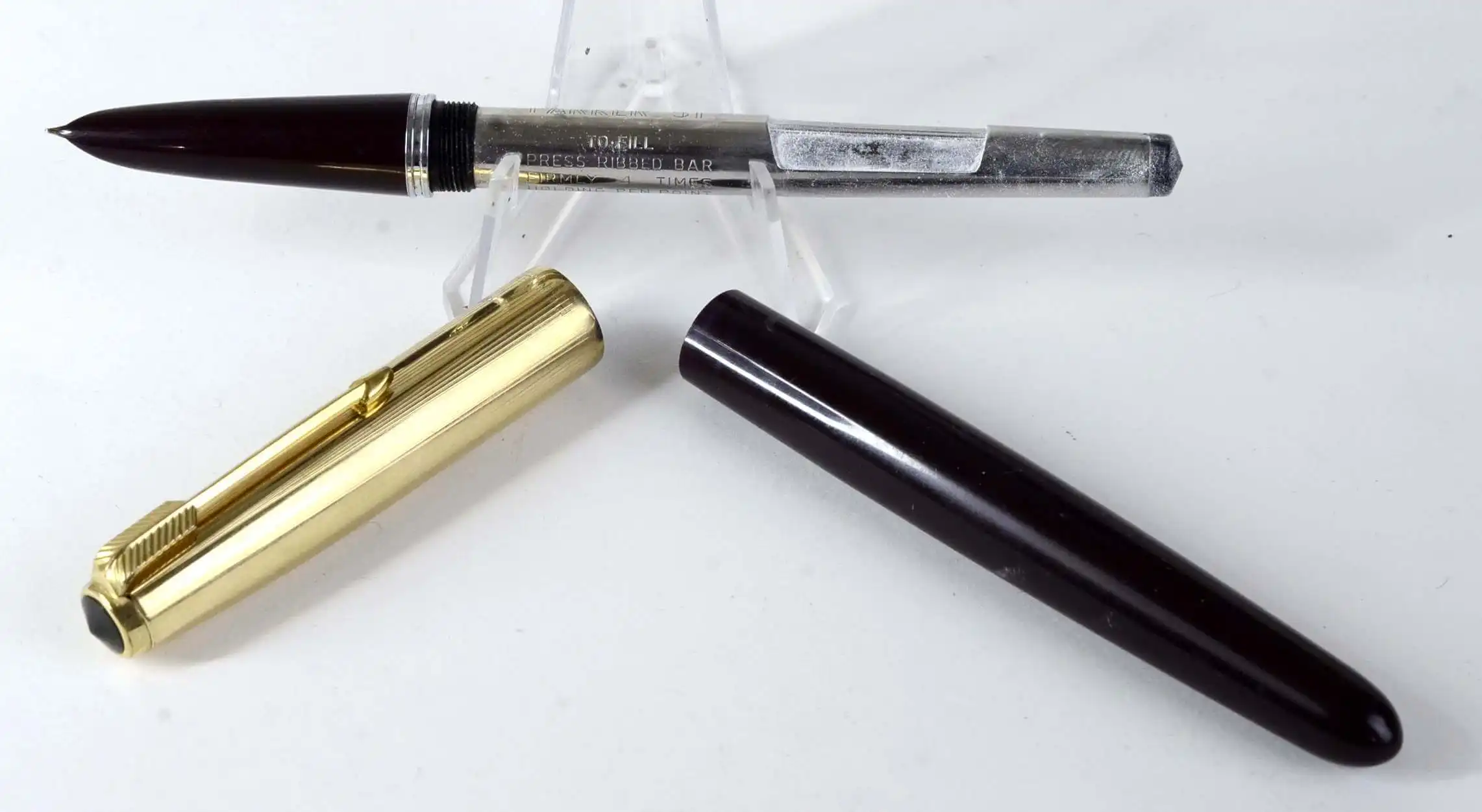 Vintage parker 51 aerometric fountain pen with 14 Karat solid gold M nib - Image 3