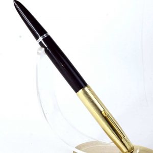 vintage-parker-51-coffee-barrel-fountain-pen-14K-solid-gold-Medium-nib-USA