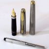 Vintage parker 75 sterling silver fountain pen 14Karat Gold B nib - Image 3
