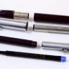 Vintage Sheaffer Imperial 440 burgundy barrel fountain pen and ballpoint set - F nib - Image 3