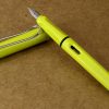 Lamy Safari lime green barrel fountain pen With Steel M nib -  Mint - Image 4