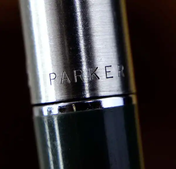 Vintage parker 45 grey green Fountain pen with steel F nib  - USA - Image 7