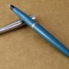 Vintage parker 45 teal blue Fountain pen with steel F nib  - USA - Image 3