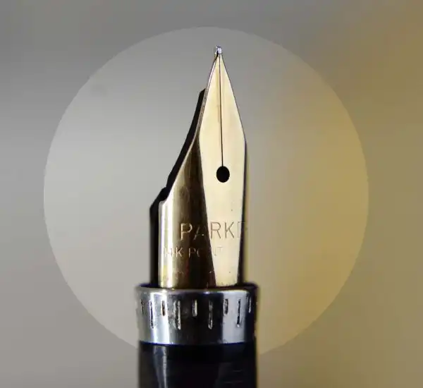 Vintage parker 75 cisele gold plated fountain pen with 14K solid gold XF nib - Image 9