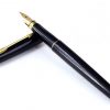 Vintage parker 75 lacquer black barrel fountain pen with 14K solid gold M nib - Image 3