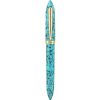 Moonman S1 teal green acrylic mosaic barrel fountain pen with gold plated F nib - Brand new - Image 4