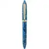 Moonman S1 blue acrylic mosaic barrel fountain pen with gold plated F nib - Brand new - Image 3