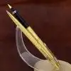 Parker classic perle golden slim fountain pen and ballpoint  with gold plated B nib - Image 2