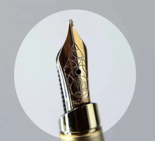Pelikan Celebry P580 piston converter fountain pen 14K gold B nib - Clean - Image 7