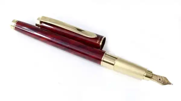 Pelikan Celebry P580 piston converter fountain pen 14K gold B nib - Mint - Image 8