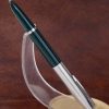 Vintage parker 21 fountain pen green barrel with steel M nib - Image 2
