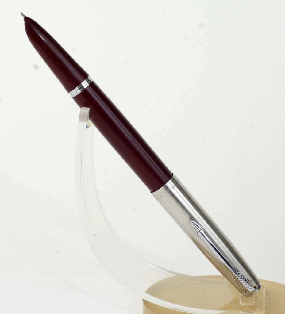 Buy vintage parker 21 burgundy barrel fountain pen with steel M nib online
