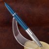 Vintage parker 21 fountain pen Blue barrel with steel Fine nib - Image 2