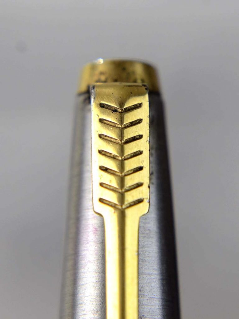 Buy online Parker 45 flighter steel barrel f fountain pen gold plated F Nib